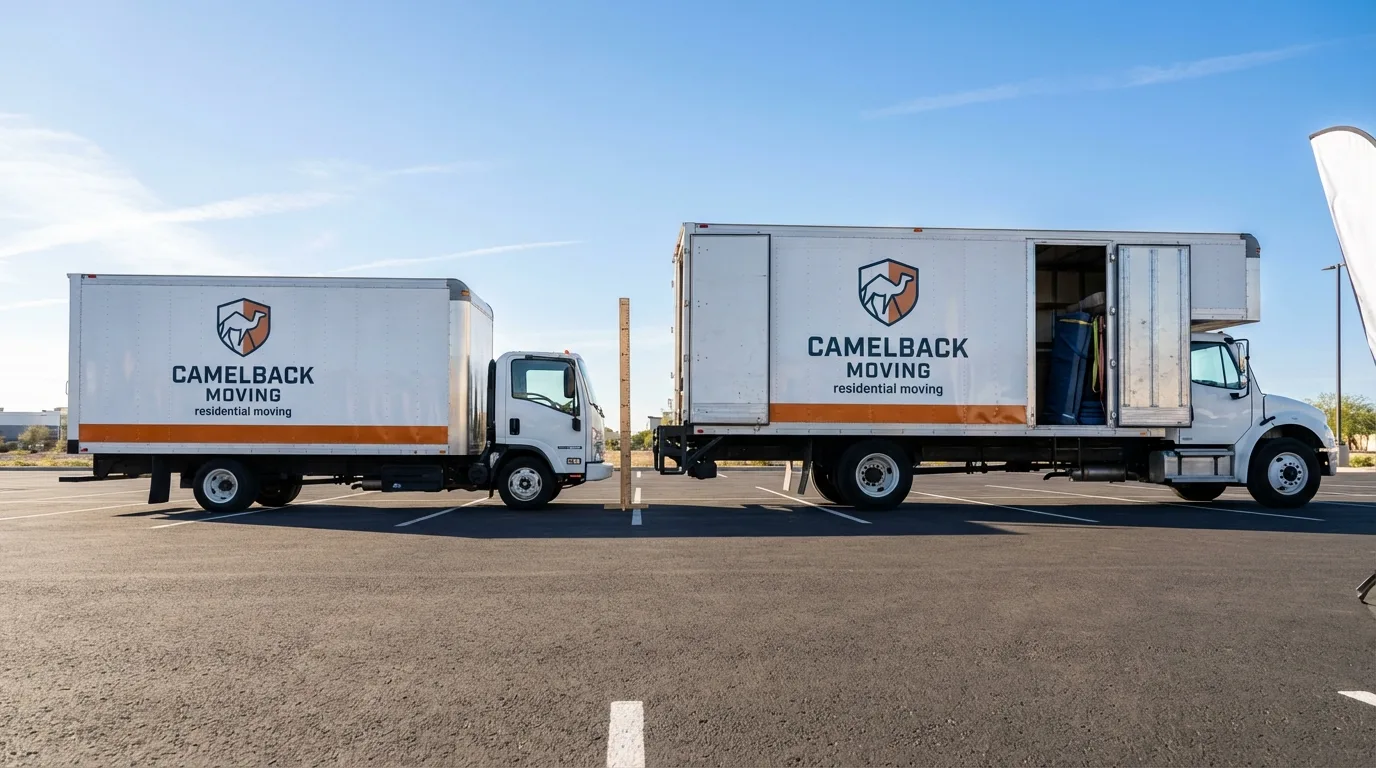 Moving truck size capacity guide in Claysburg